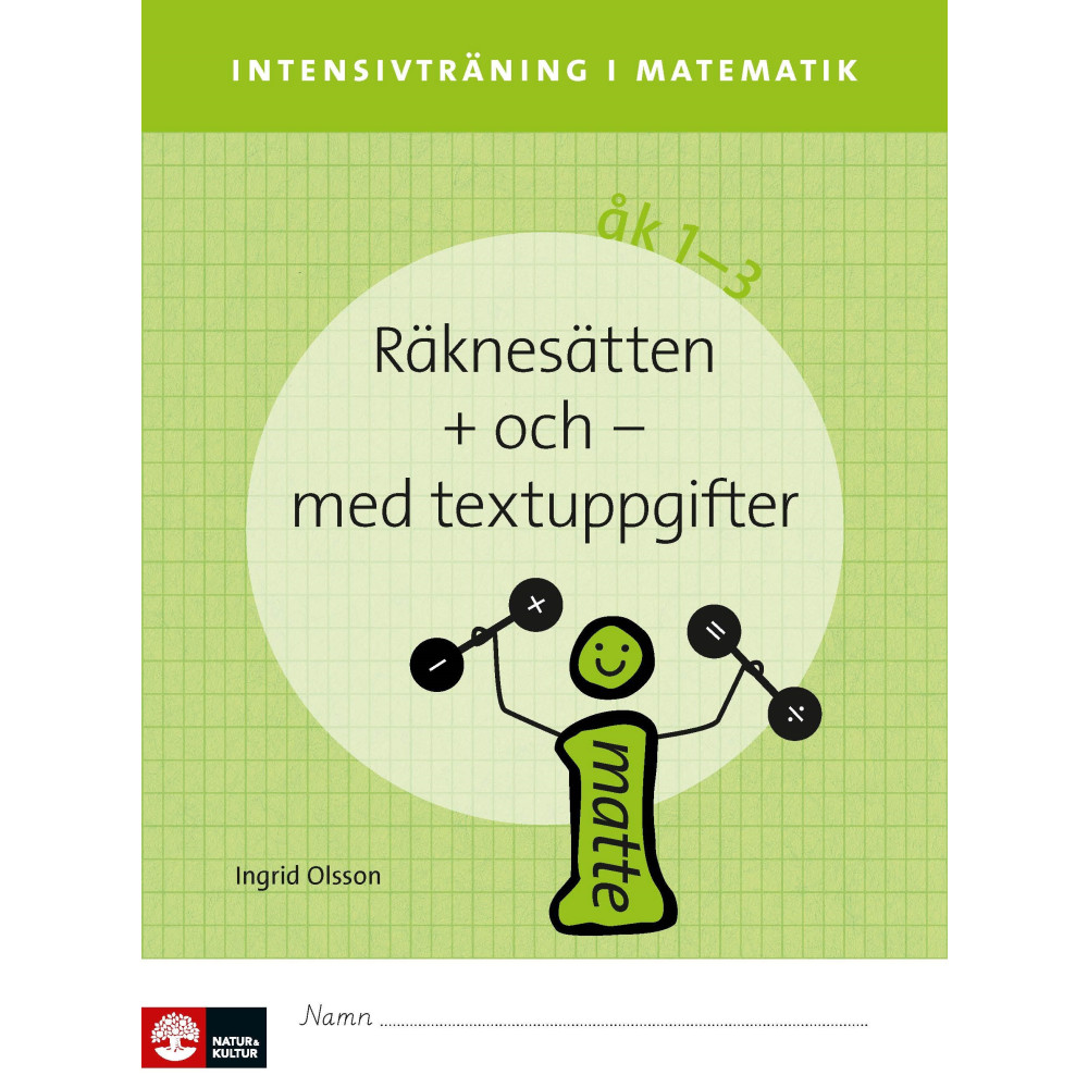 Intensivträning ma åk 1-3 Räknesätten + och - Elevhäfte (häftad)