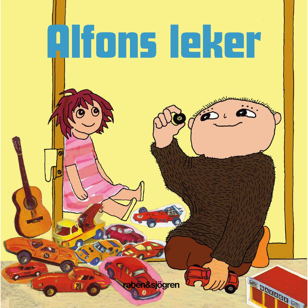 Alfons leker (bok, board book) Rabén & Sjögren