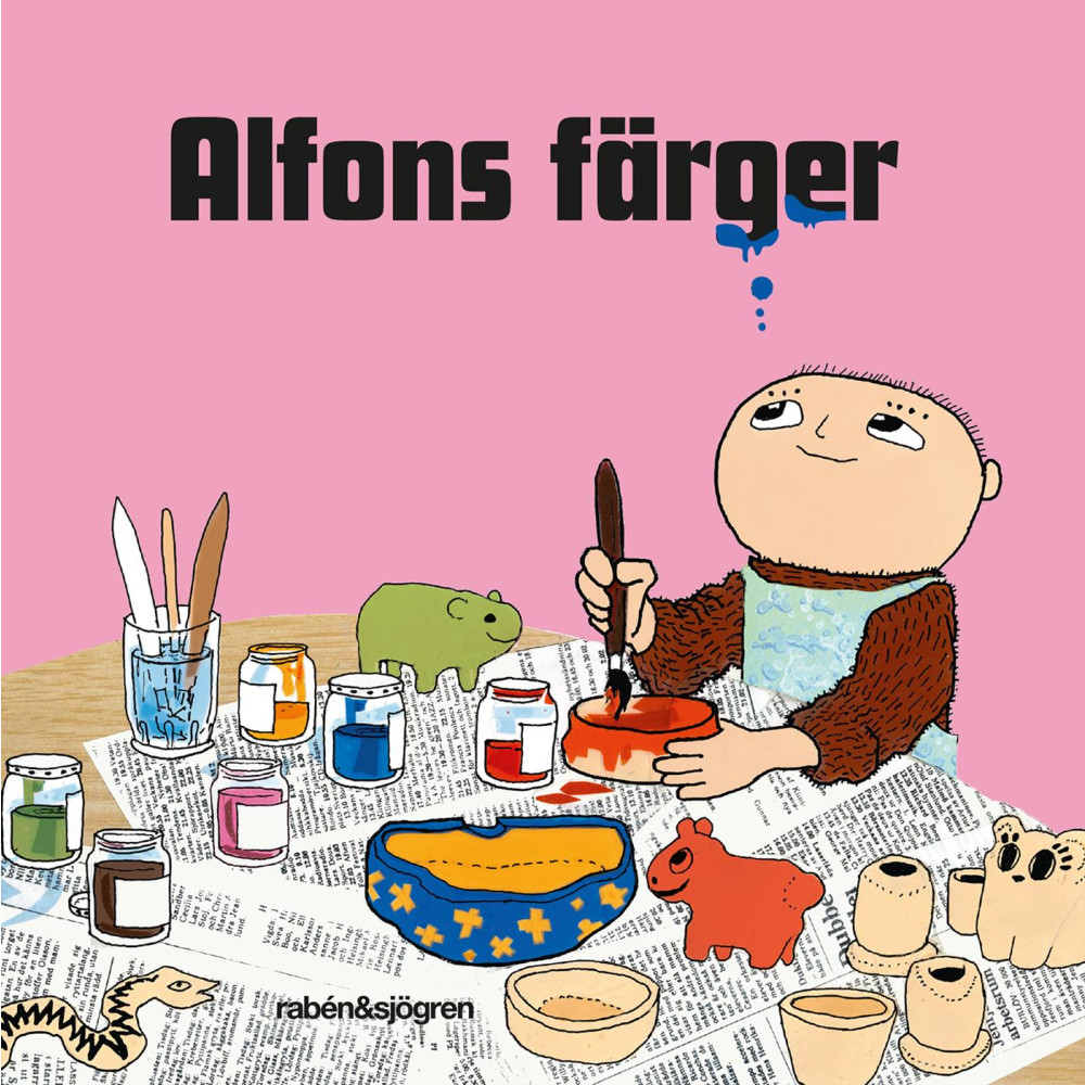 Alfons färger (bok, board book) Rabén & Sjögren