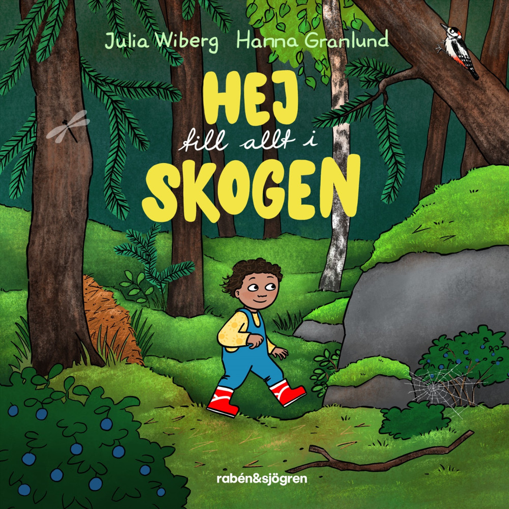 Hej till allt i skogen (bok, board book) Julia Wiberg