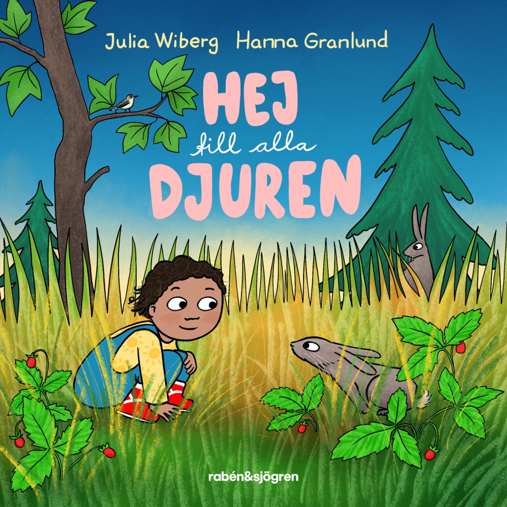 Hej till alla djuren (bok, board book) Julia Wiberg