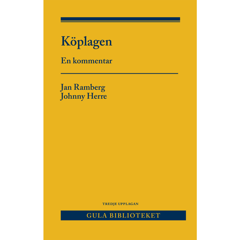 Köplagen : en kommentar (inbunden)