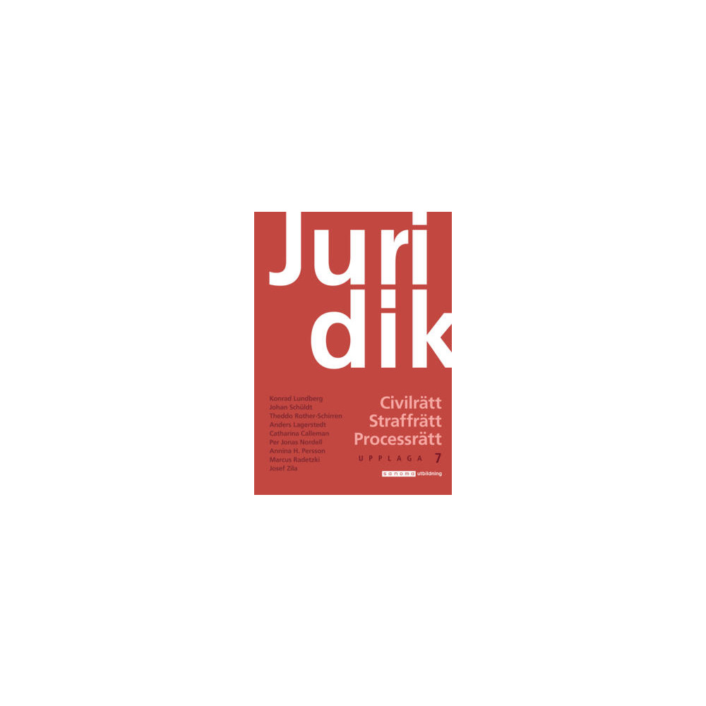 Juridik - civilrätt, straffrätt, processrätt, upplaga 7 (häftad) - Konrad Lundberg