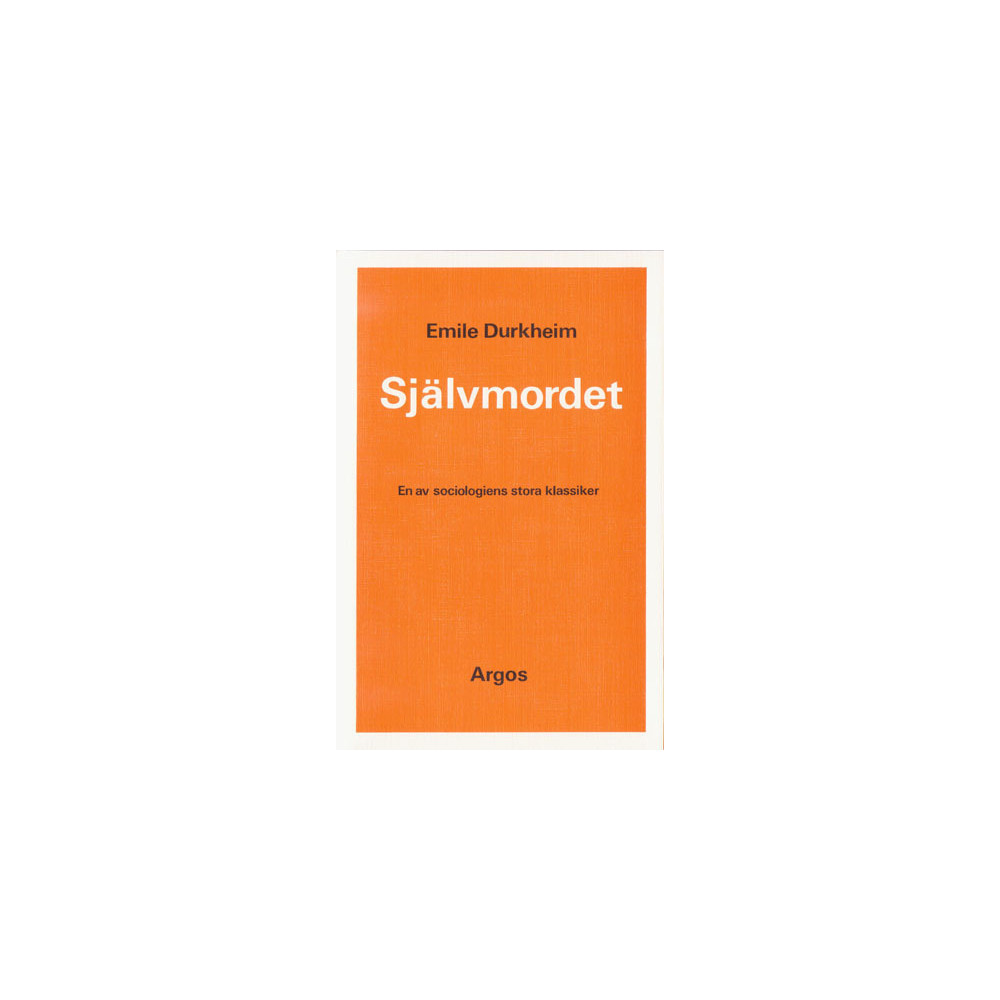 Självmordet (häftad) Emile Durkheim