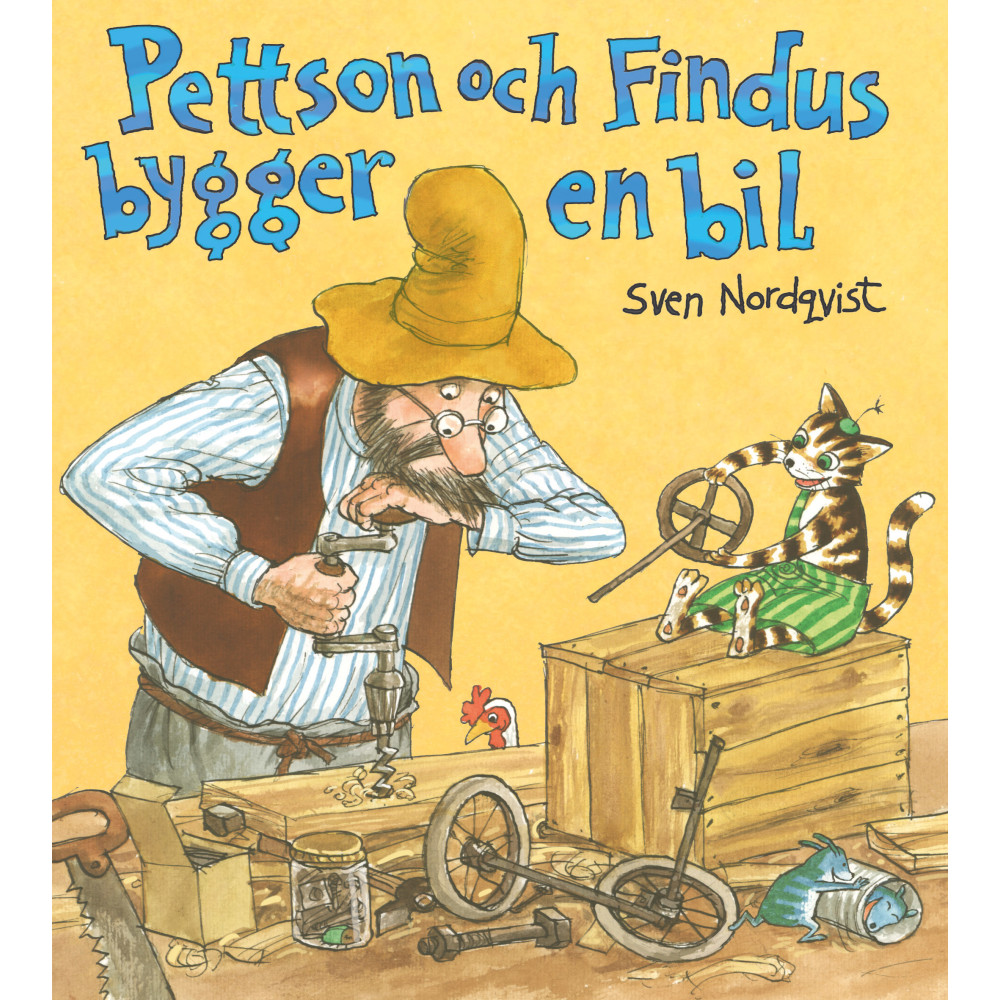 Pettson och Findus bygger en bil (bok, board book) Sven Nordqvist