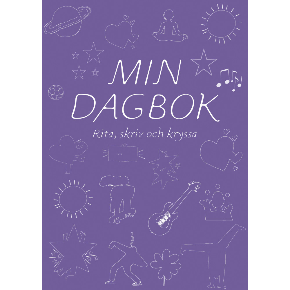 Min dagbok : rita, skriv och kryssa (lila) (inbunden) OPAL