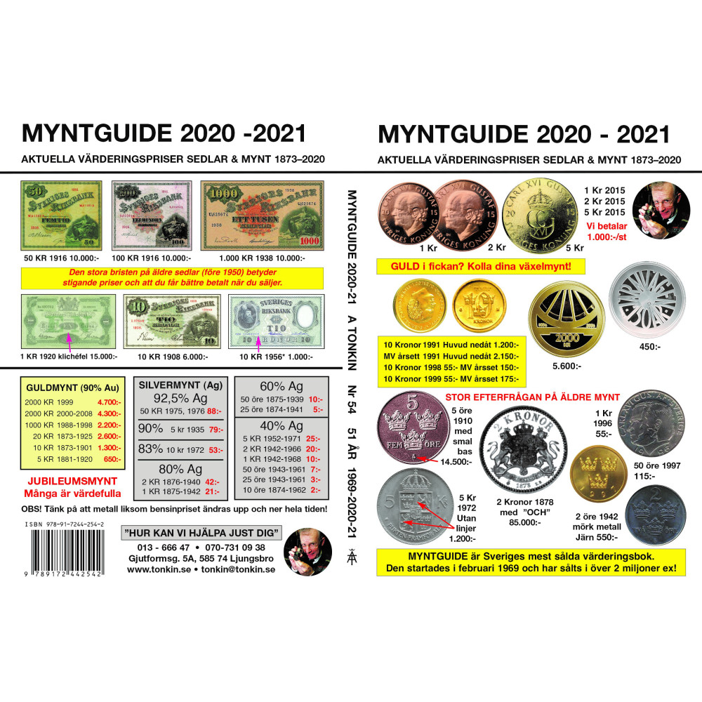 Myntguide Nr 54 2020-2021 (häftad) Archie Tonkin