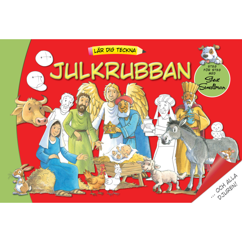 Lär dig teckna julkrubban (häftad) Steve Smallman