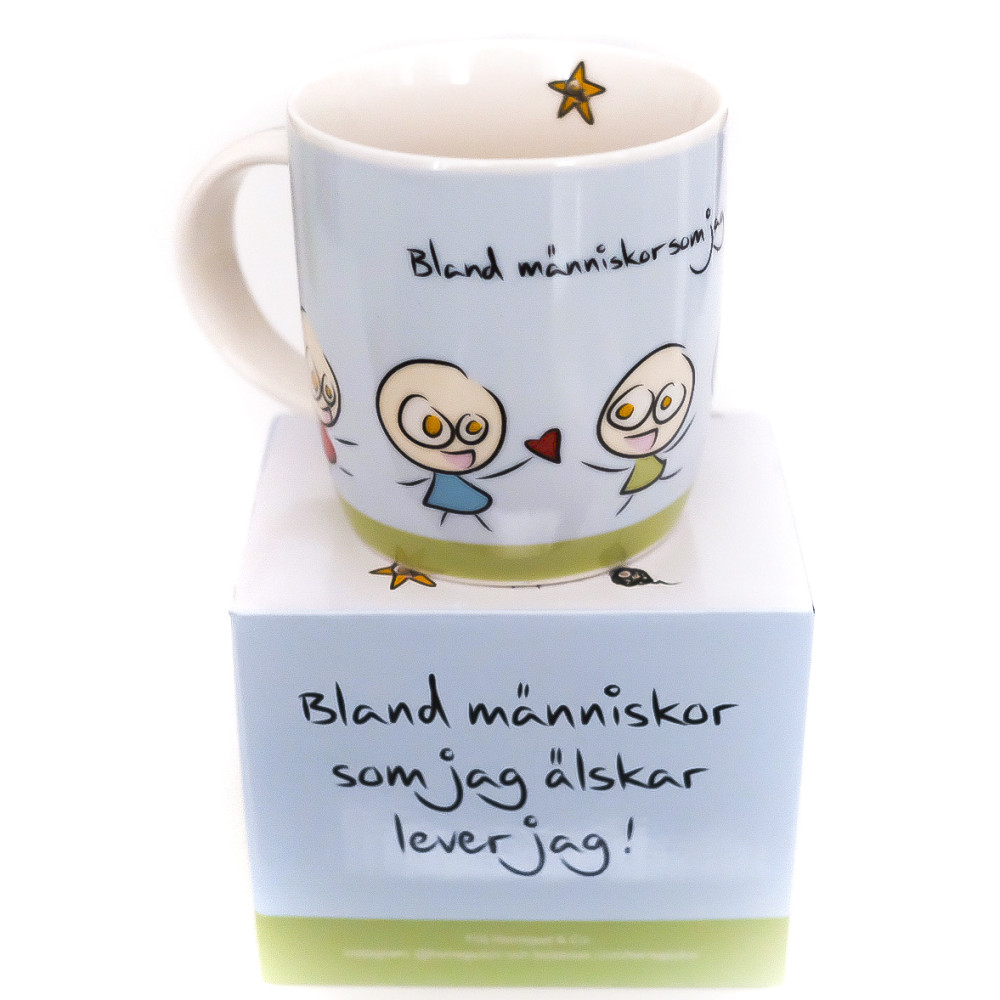 Herregud & Co Mugg Människor jag älskar (bok) Royne Mercurio