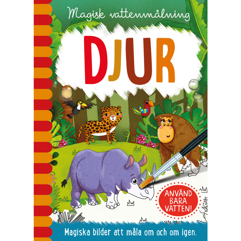 Magisk vattenmålning. Djur (bok, spiral) Jenny Copper