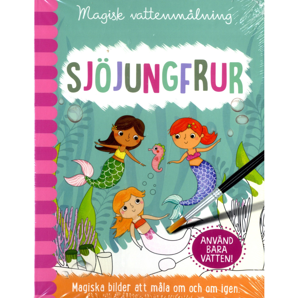 Magisk vattenmålning. Sjöjungfrur (bok, spiral) Barthelson Förlag