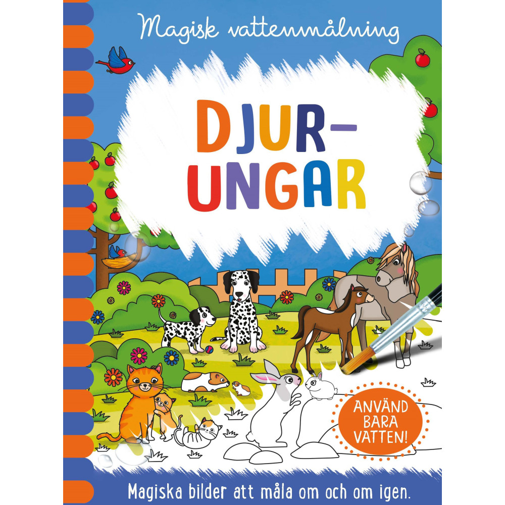 Magisk vattenmålning. Djurungar (bok, spiral) Barthelson Förlag