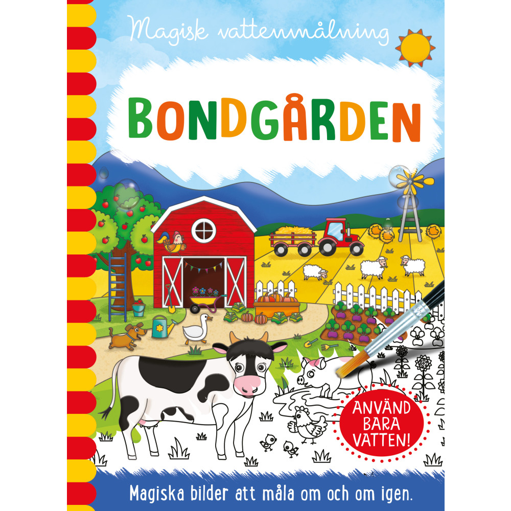 Magisk vattenmålning. Bondgården (bok, spiral) Jenny Copper