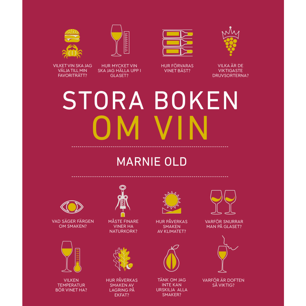 Stora boken om vin (inbunden) Marnie Old