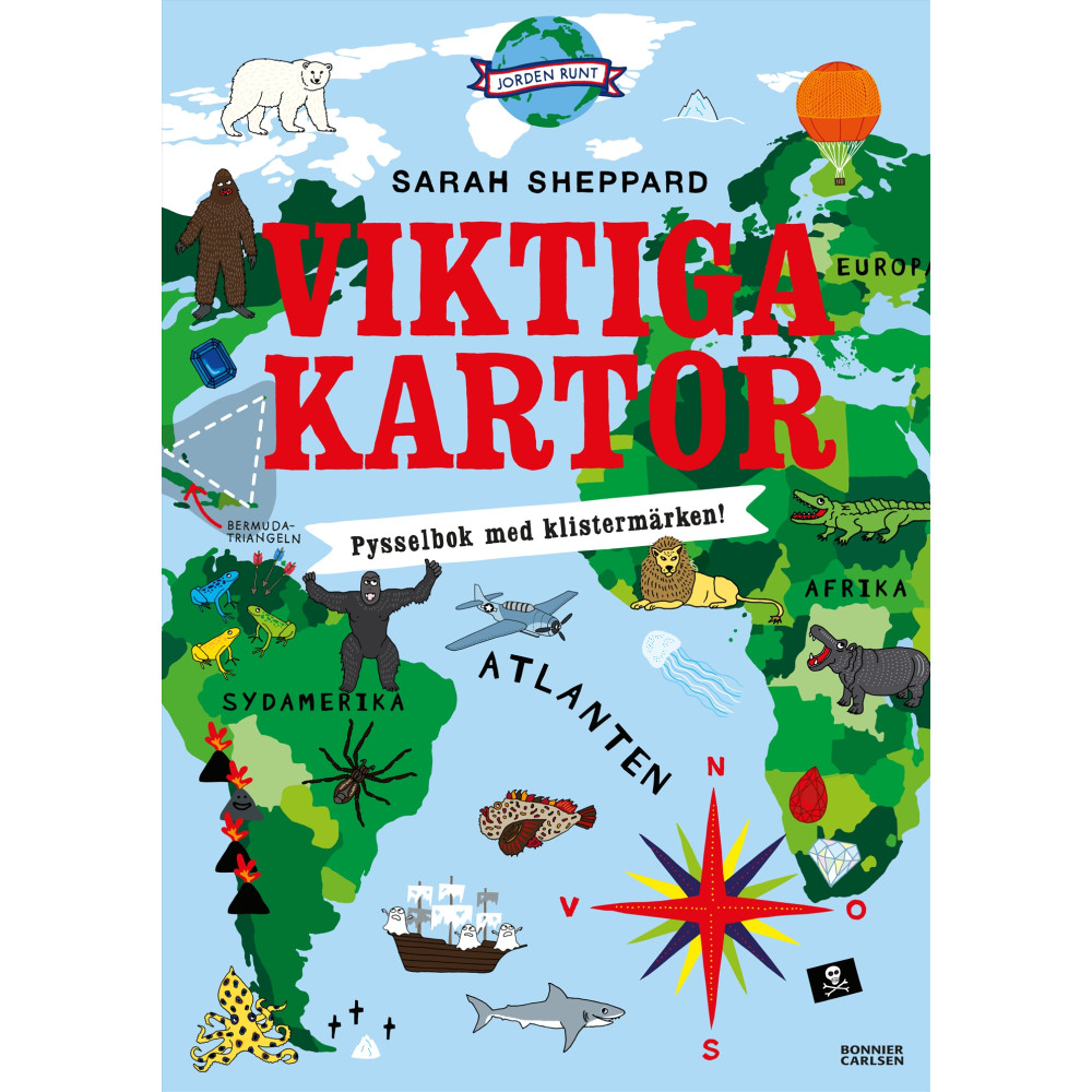 Viktiga kartor : pysselbok med klistermärken (häftad) Sarah Sheppard