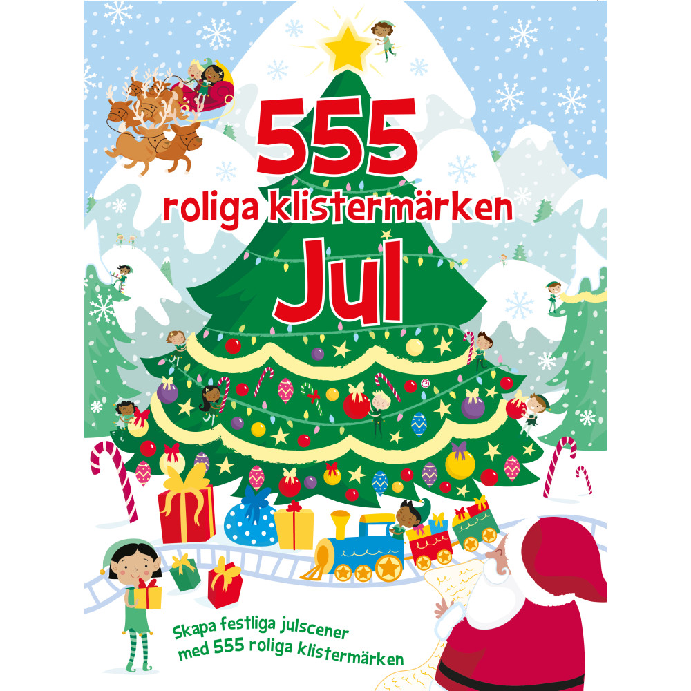 555 roliga klistermärken. Jul (häftad) Lind & Co