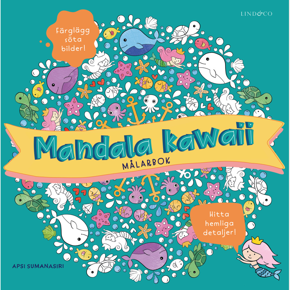 Mandala kawaii : målarbok (bok, danskt band) Lind & Co