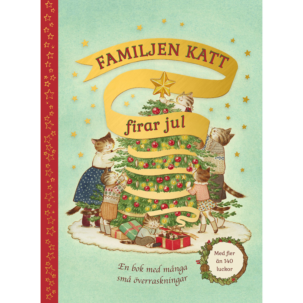 Familjen Katt firar jul (bok, board book) Lucy Brownridge