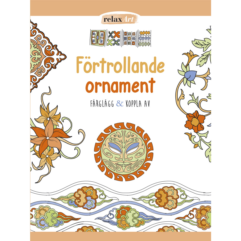 Förtrollande ornament : färglägg & koppla av (häftad) Stevali
