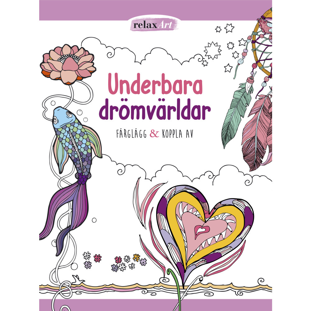 Underbara drömvärldar : färglägg & koppla av (häftad) Stevali