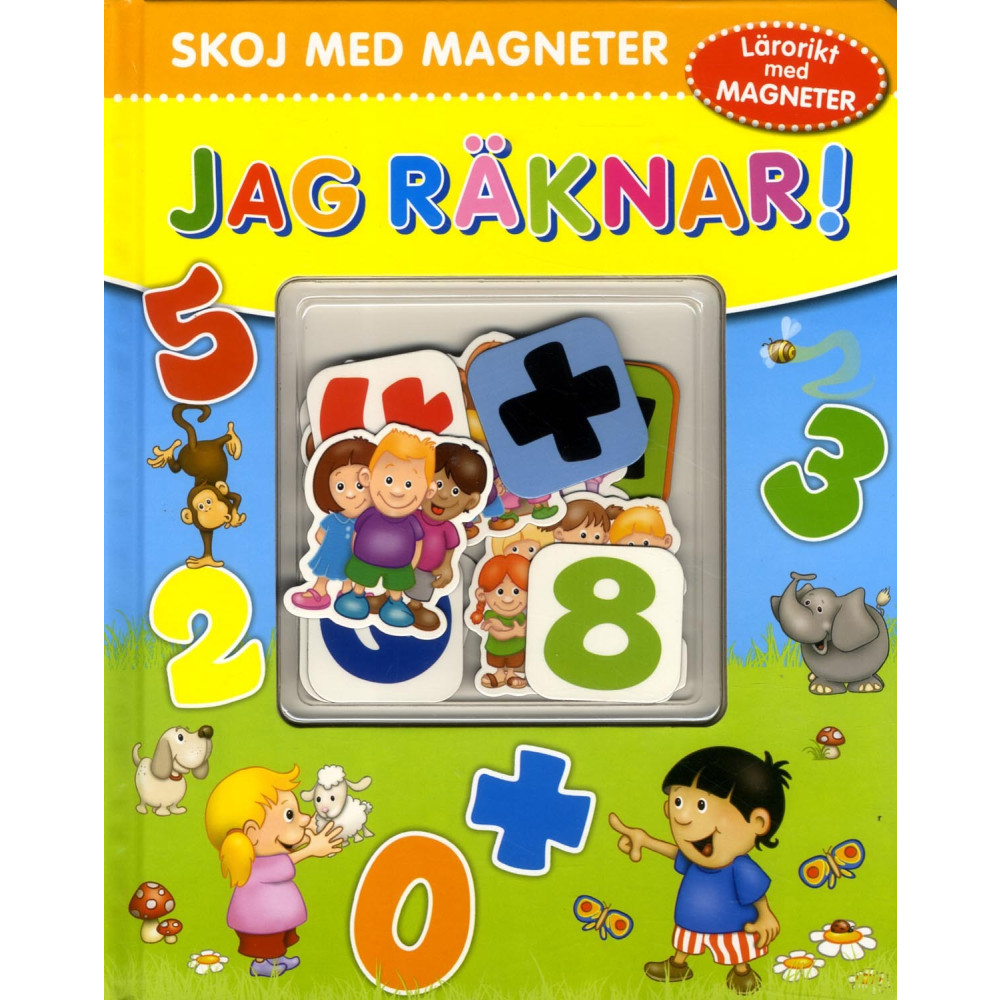 Jag räknar. Skoj med magneter (bok, board book) Stevali