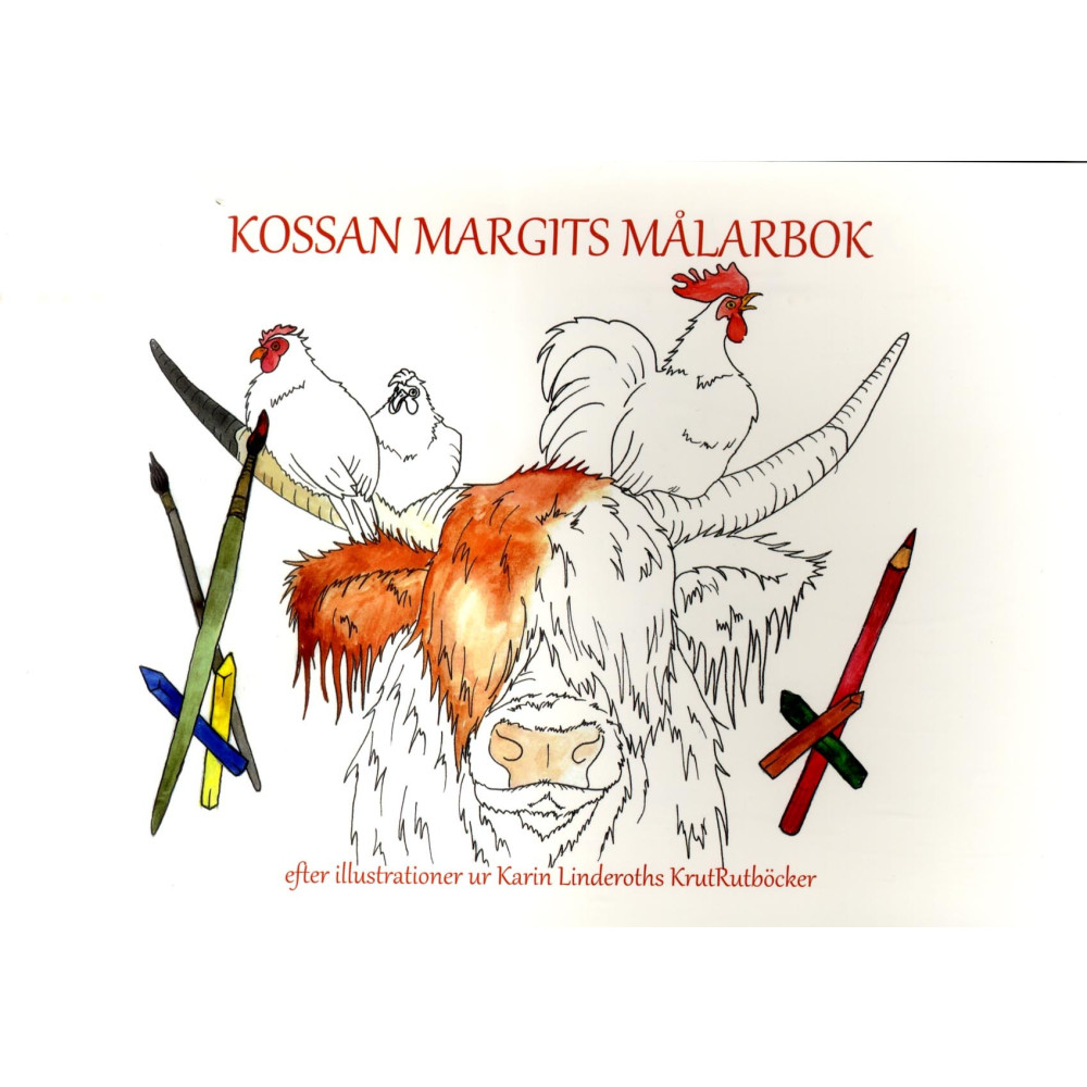 Kossan Margits målarbok (häftad) Karin Linderoth