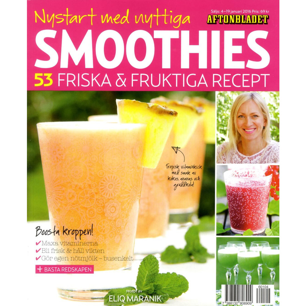Smoothies - 53 friska & fruktiga recept (häftad)