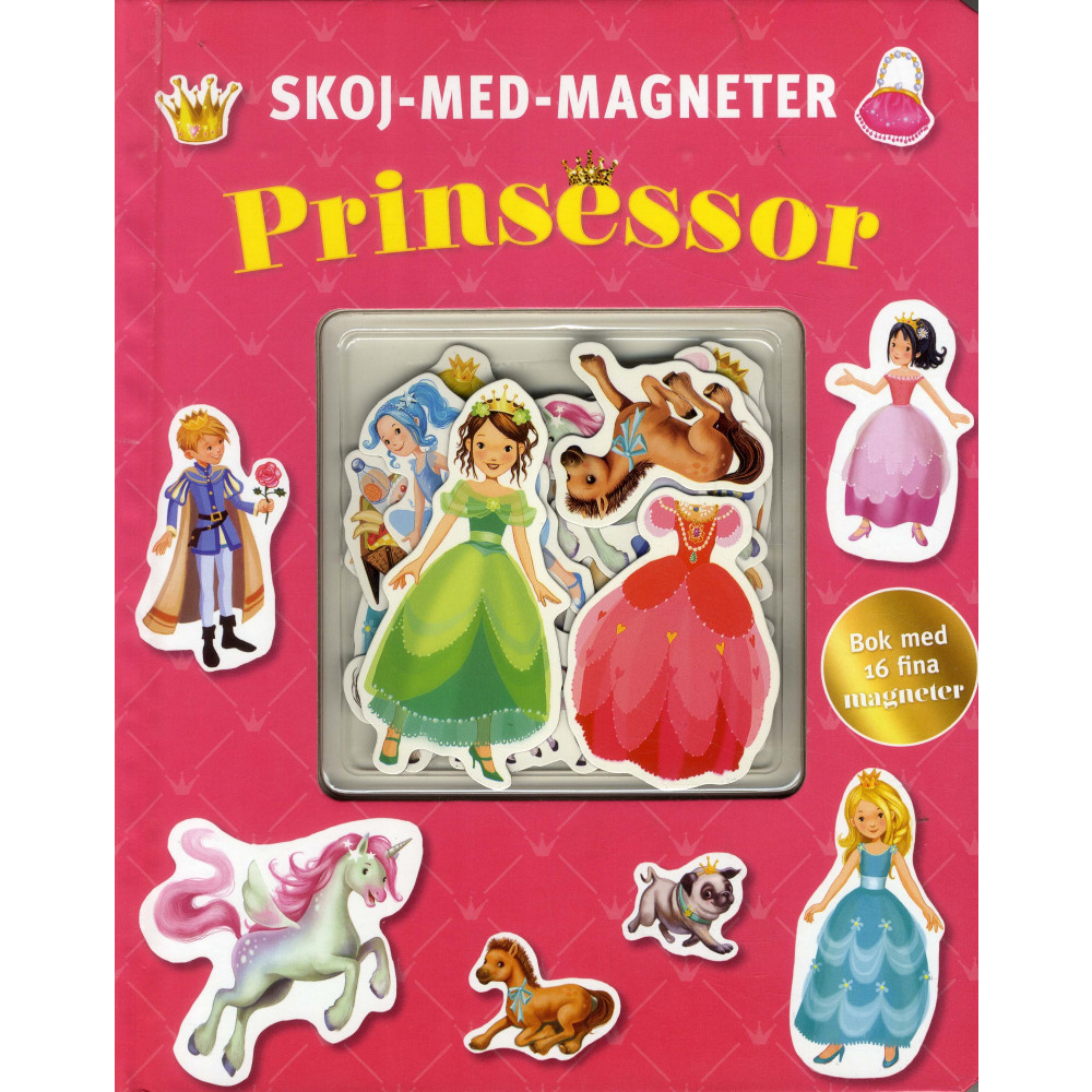 Prinsessan - skoj med magneter (inbunden) Stevali