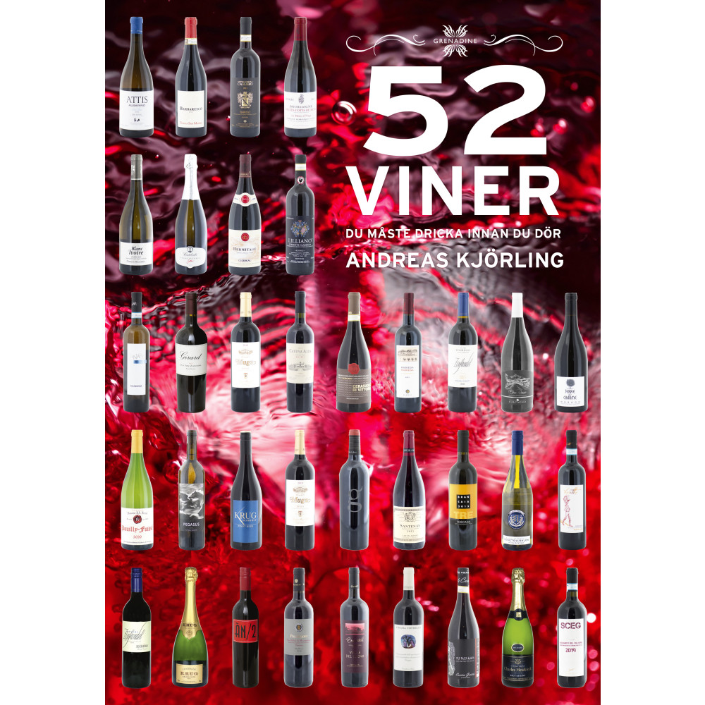 52 Viner du måste dricka innan du dör (inbunden) Andreas Kjörling