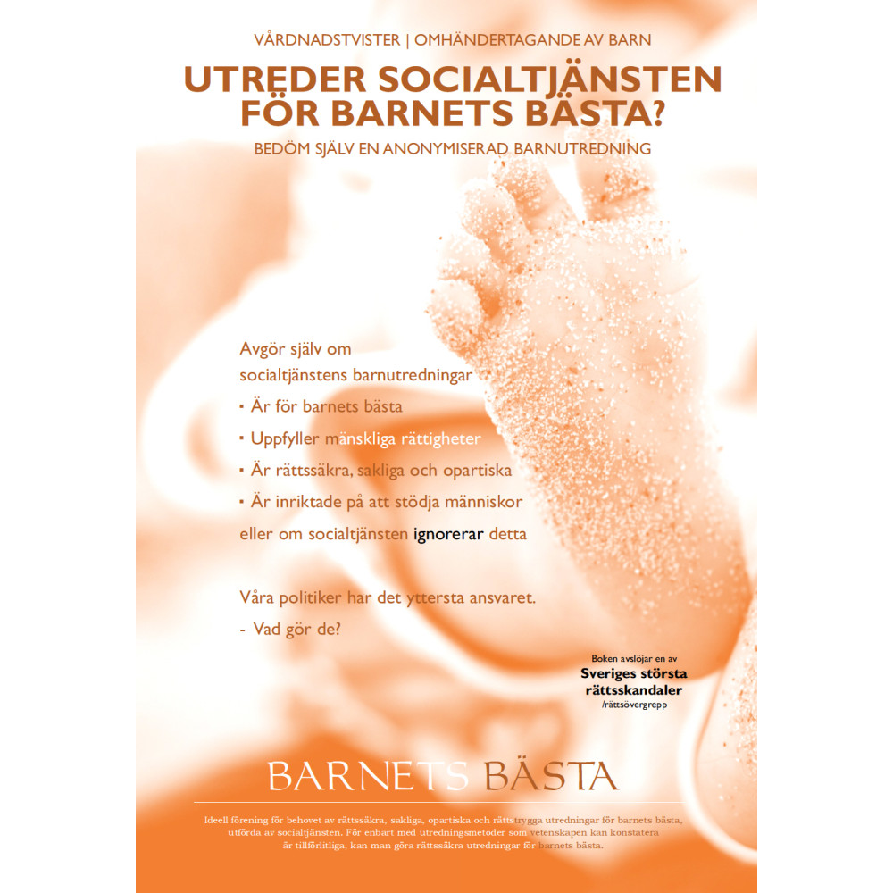 Utreder socialtjänsten för barnets bästa? Bedöm själv en anonymiserad utredning. (bok, kartonnage) Erik Philipson