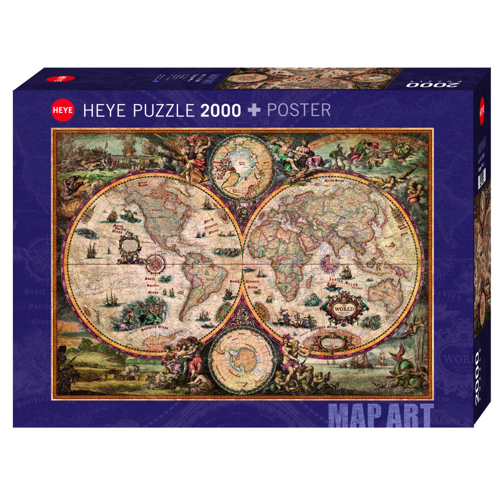 Pussel 2000bit Vintage World Frogs and Dogs