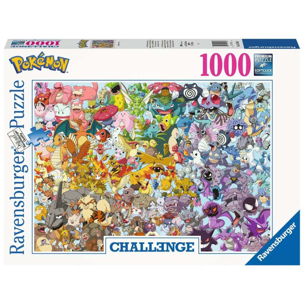 Challenge Pokémon 1000 bitars pussel Ravensburger