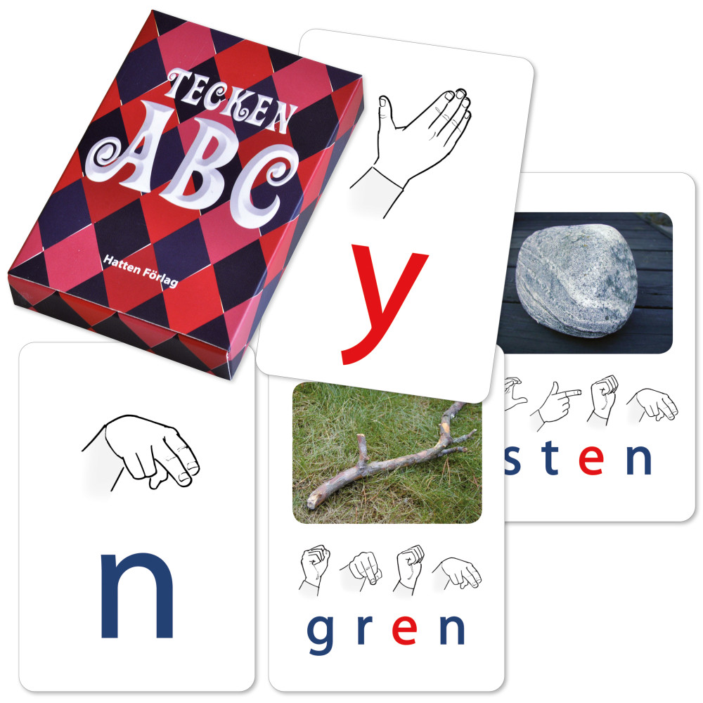Tecken ABC, kortspel Hatten Förlag