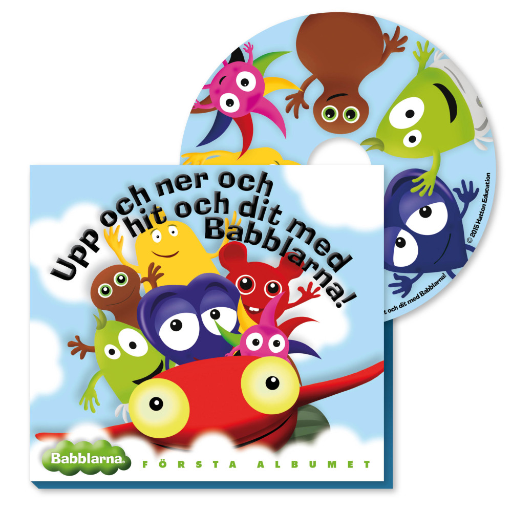 Babblarna Första albumet : Upp och ner och hit och dit Anneli Tisell