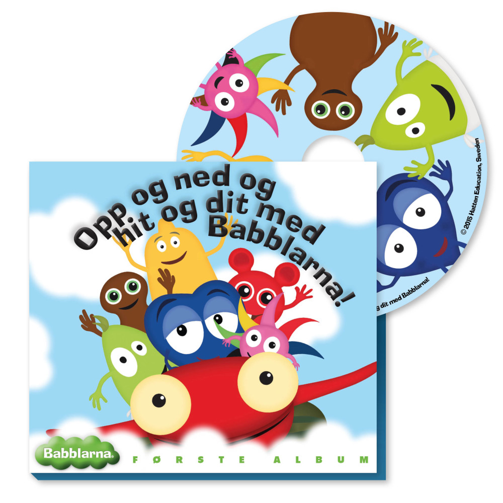 CD album, Opp og ned og hit og dit med Babblarna - Norska Anneli Tisell