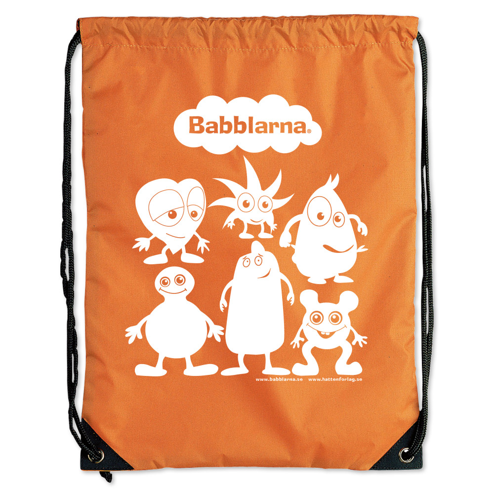 Babblarna gympapåse, orange Hatten Förlag