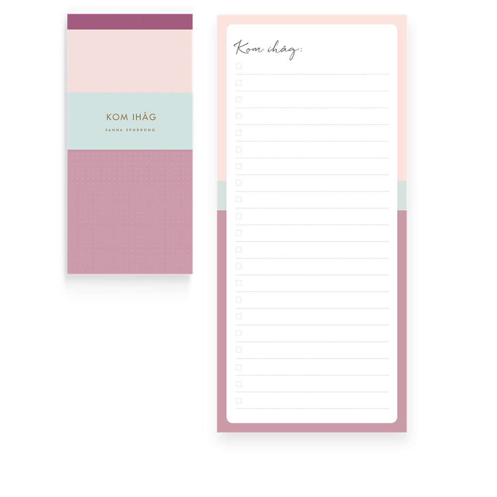 Kom ihåg (magnetblock) Tukan Förlag