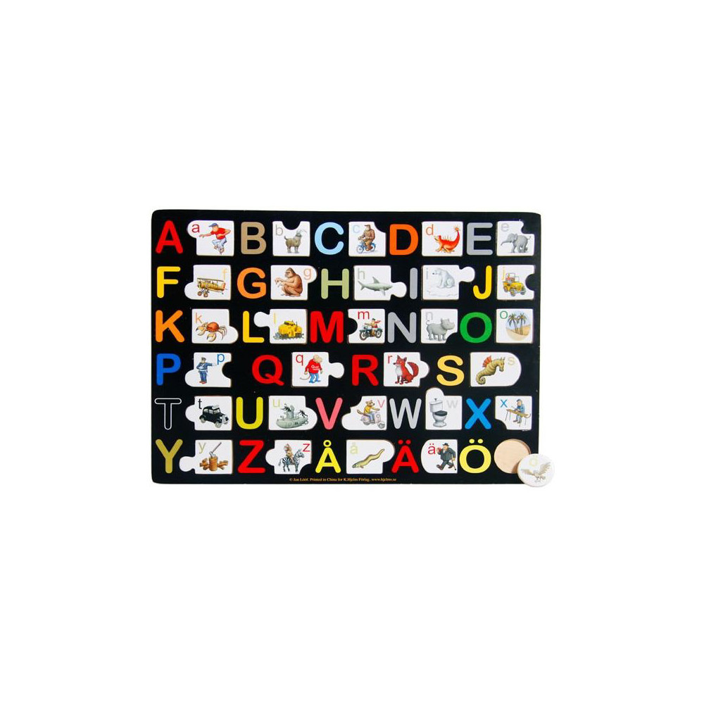 ABC pussel Jan Lööf K. Hjelm Förlag