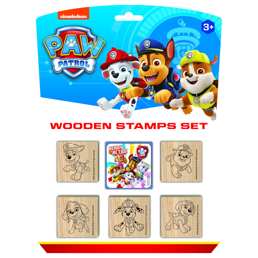 Paw Patrol - Wooden stamps set Förlaget Buster