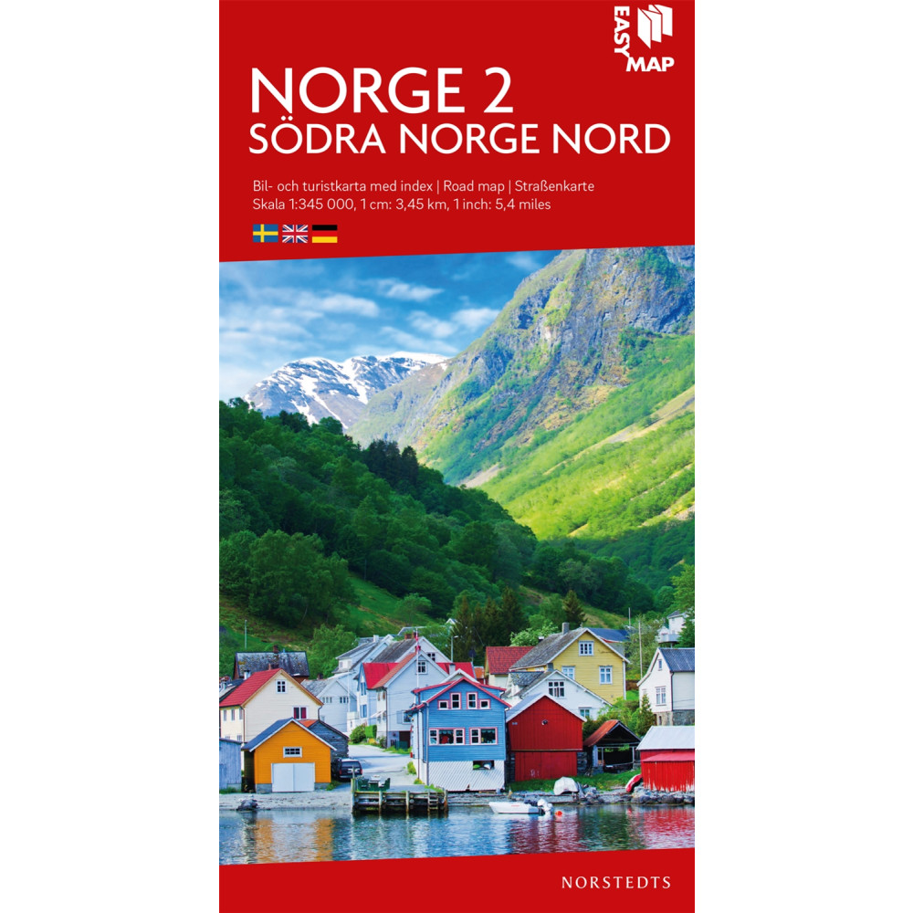Södra Norge nord EasyMap : Skala 1:345.000 NORSTEDTS