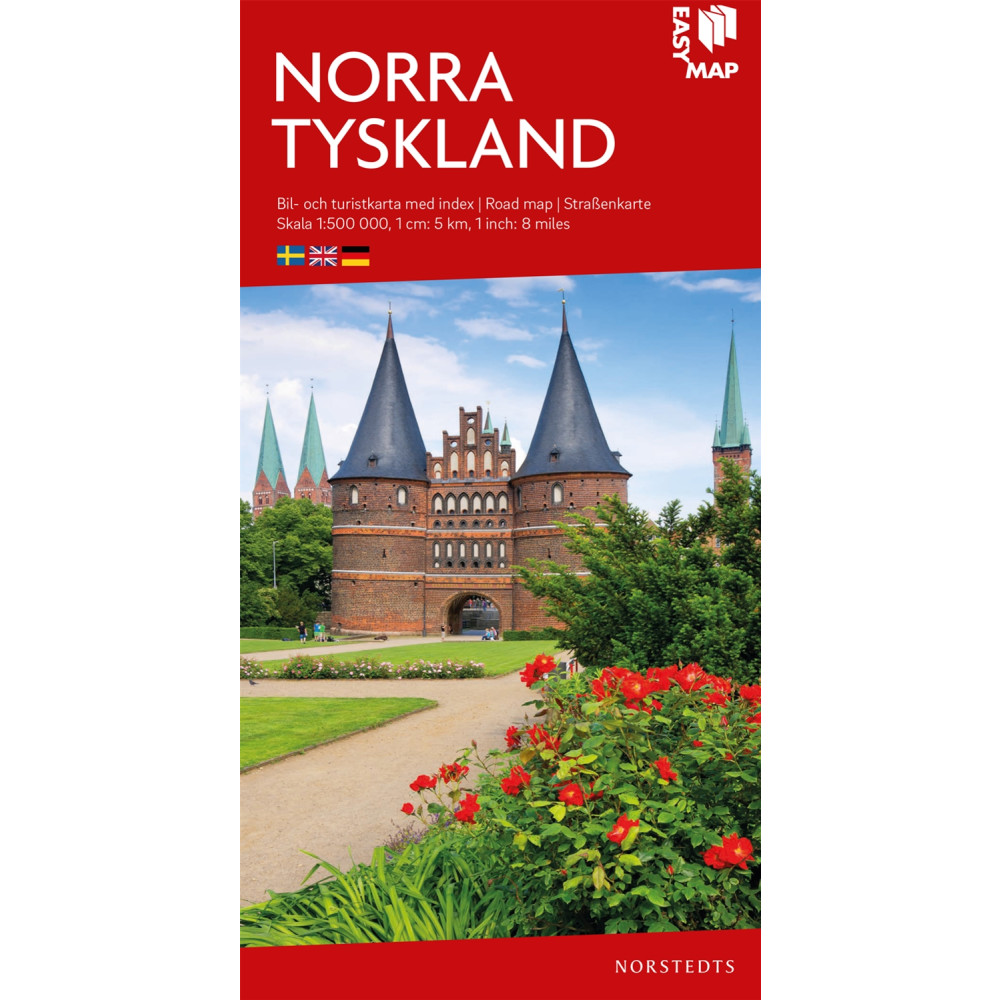 Norra Tyskland EasyMap : Skala 1:500.000 NORSTEDTS