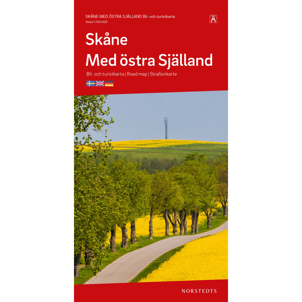 Skåne med Östra Själland Karta : Skala 1:150000