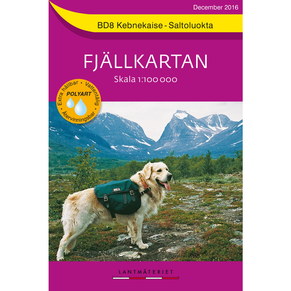 BD8 Kebnekaise-Saltoluokta Fjällkartan : 1:100000