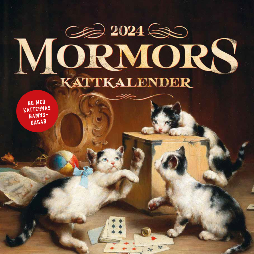 Mormors kattkalender 2024 Pug Förlag