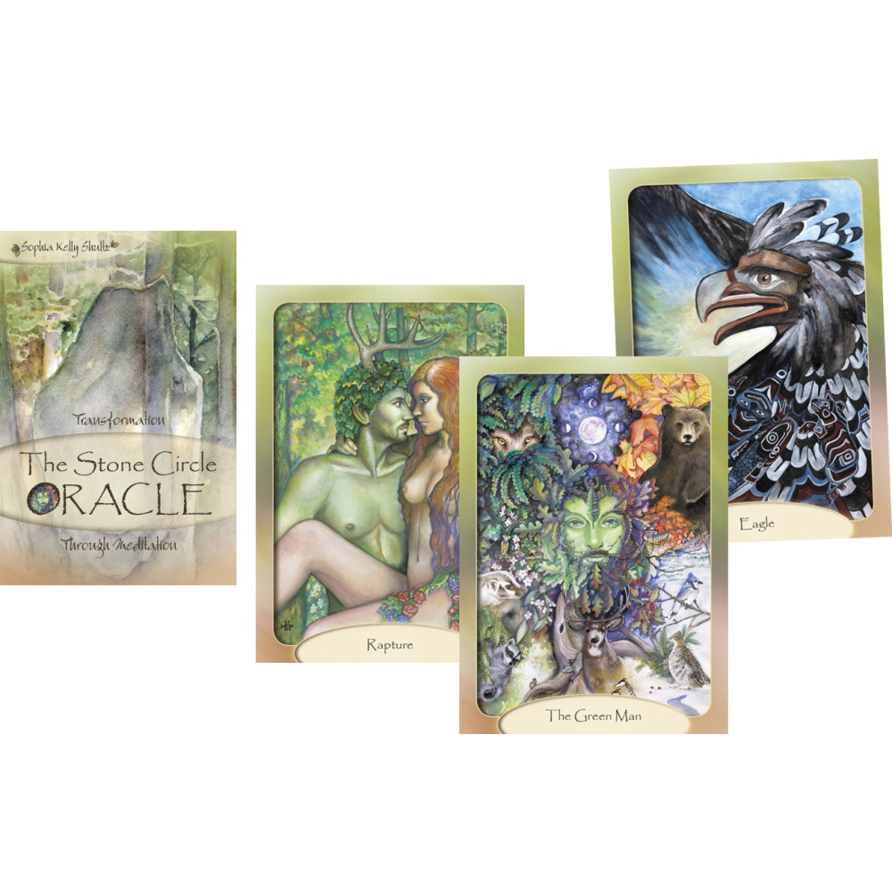 The Stone Circle Oracle (Boxed set with book + 45 cards) : Transformation Through Meditation (häftad, eng)