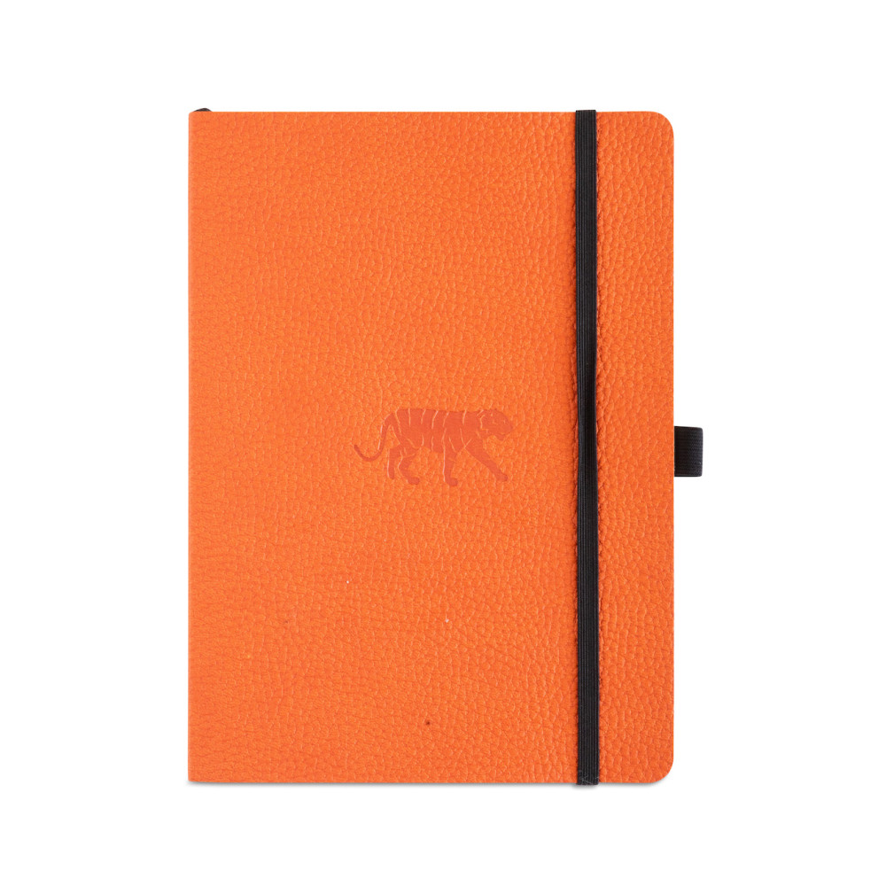 Dingbats* Wildlife Soft Cover A5 Dotted - Orange Tiger Notebook Dingbats* Notebooks