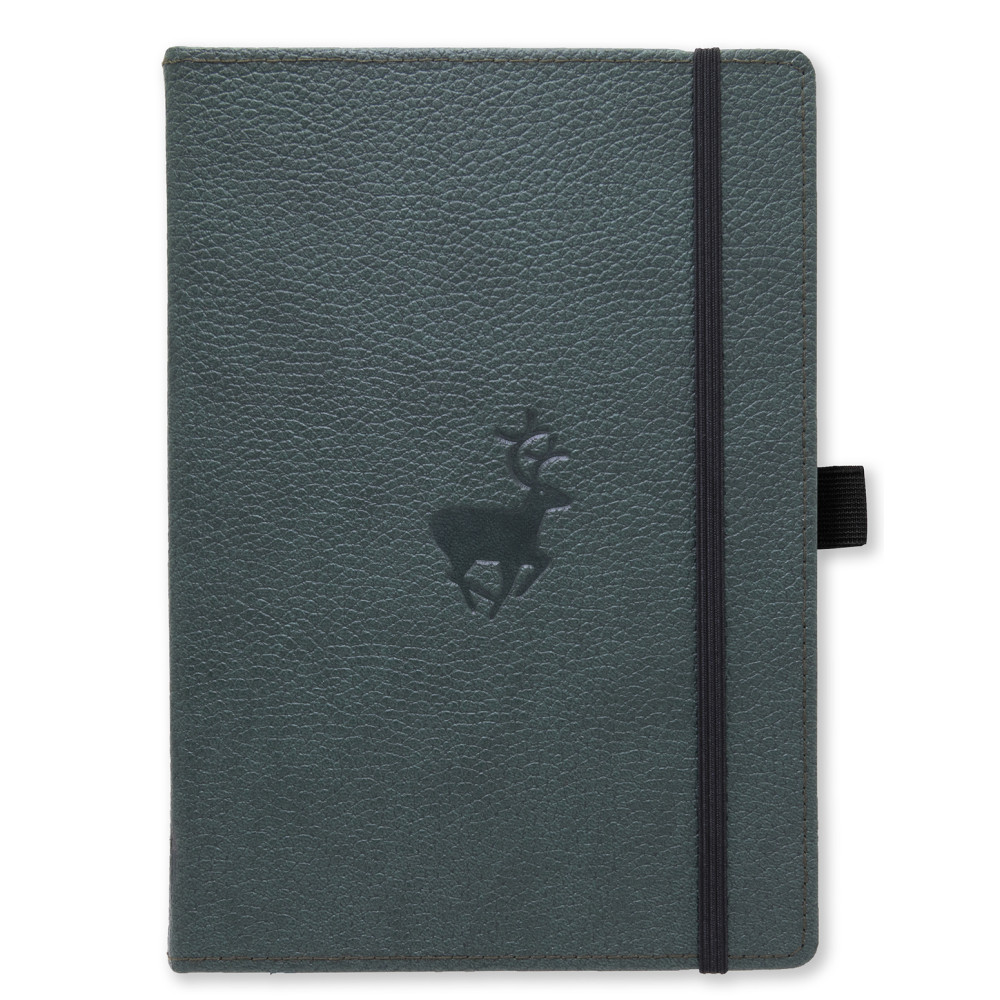 Dingbats* Wildlife A5+ Lined - Green Deer Notebook Dingbats* Notebooks
