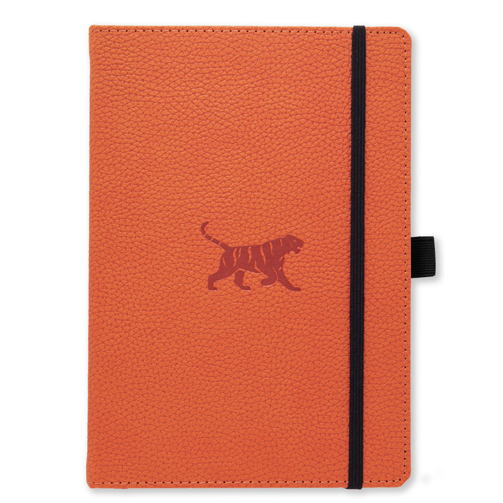 Dingbats* Wildlife A5+ Plain - Orange Tiger Notebook