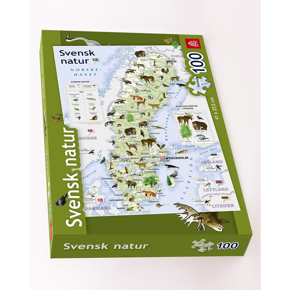 Svensk natur pussel 100 bitar Jana Seta Map Publishers, Ltd.