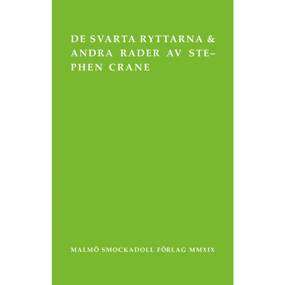 De svarta ryttarna och andra rader (bok, danskt band) Stephen Crane